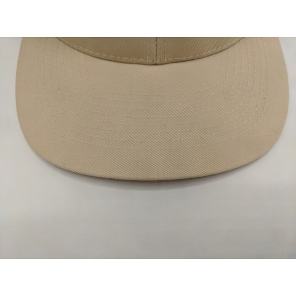 Bevcomm Embroidered Logo Snapback tan adjustable Otto Baseball Hat Cap - Picture 12 of 13